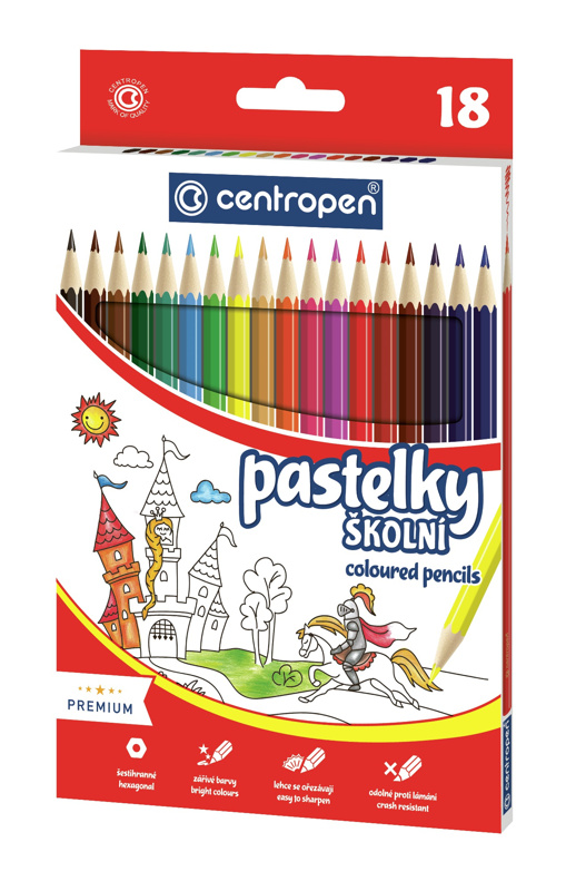 Pastelky 18 barev CENTROPEN, a.s.