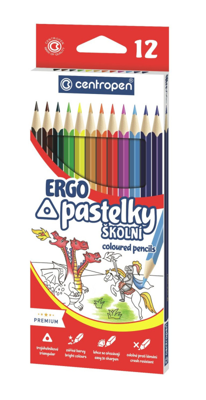 Pastelky 12 trojhranné CENTROPEN, a.s.
