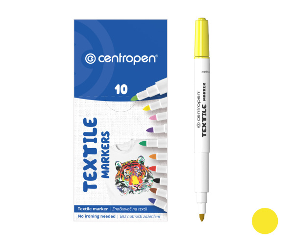 Popisovač CENTROPEN 2739 žlutý textil CENTROPEN, a.s.