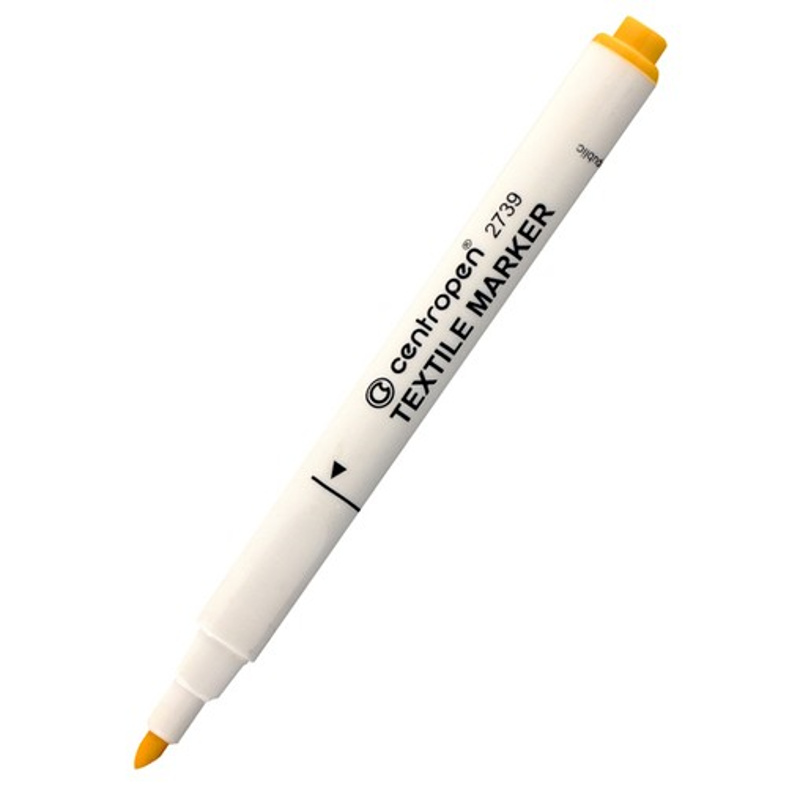 Popisovač CENTROPEN 2739 žlutý textil CENTROPEN, a.s.
