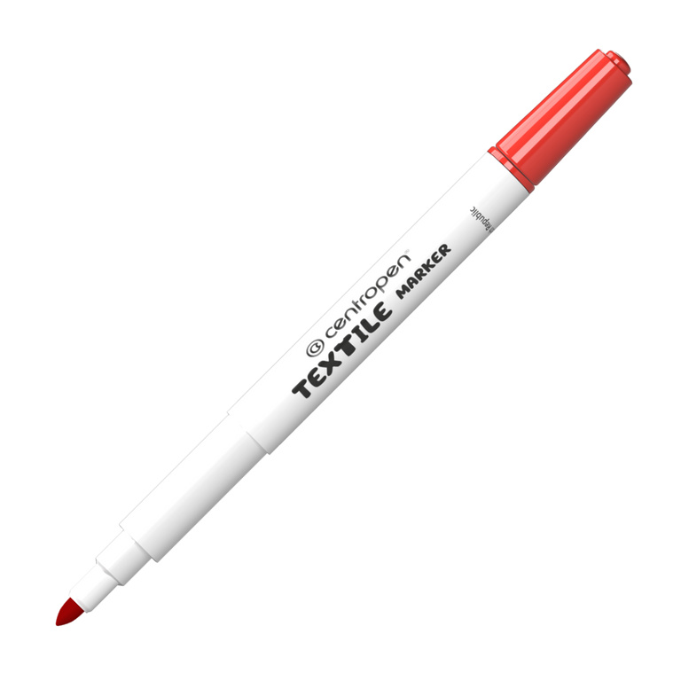 Centropen Popisovač 2739 na textil - červený