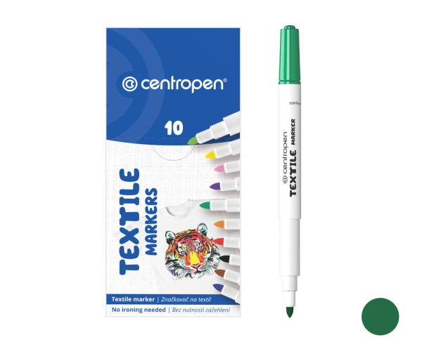 Centropen Popisovač 2739 na textil - zelený