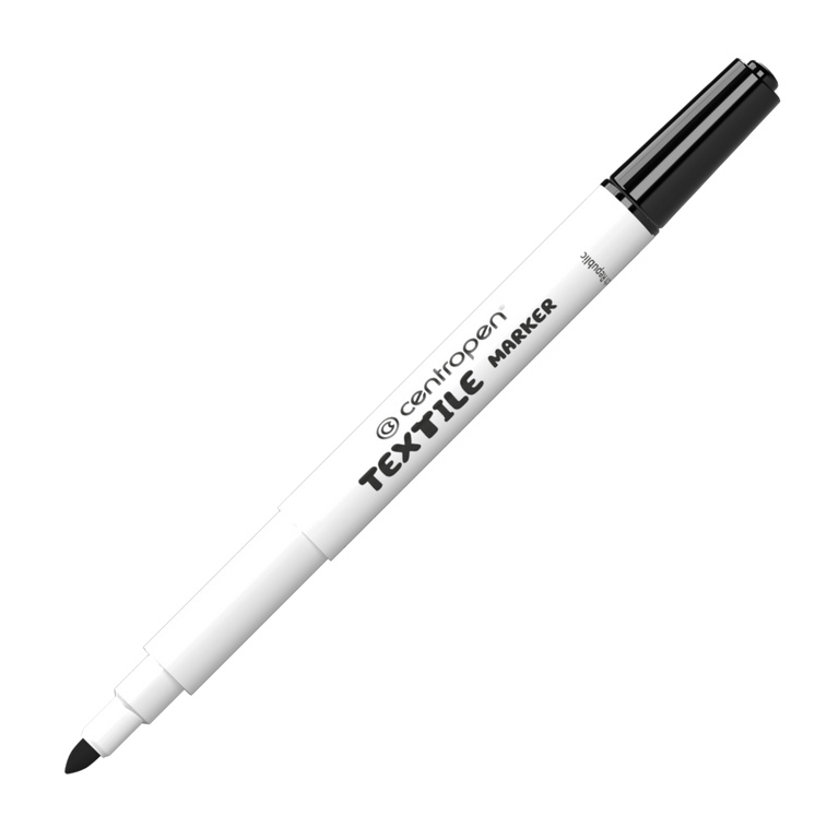 Textilní popisovač Centropen 2739 - černý, silný