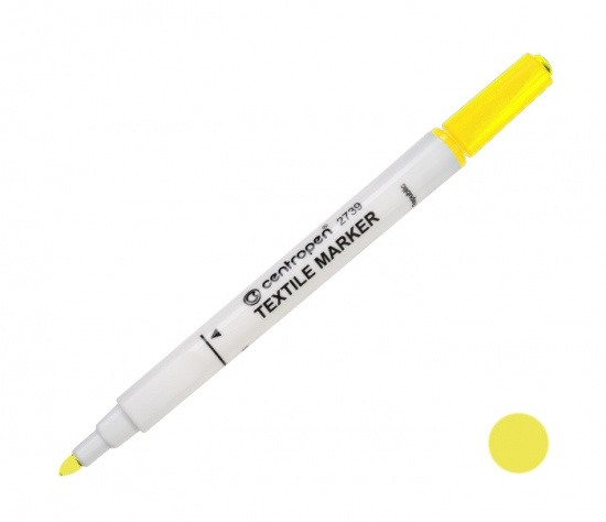 Popisovač CENTROPEN 2739 žlutý textil CENTROPEN, a.s.