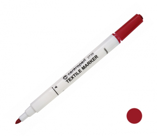 Popisovač CENTROPEN 2739 červený textil CENTROPEN, a.s.