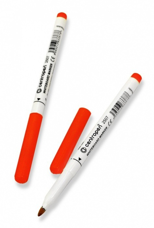 CENTROPEN Popisovač na bílou tabuli 2507 červený