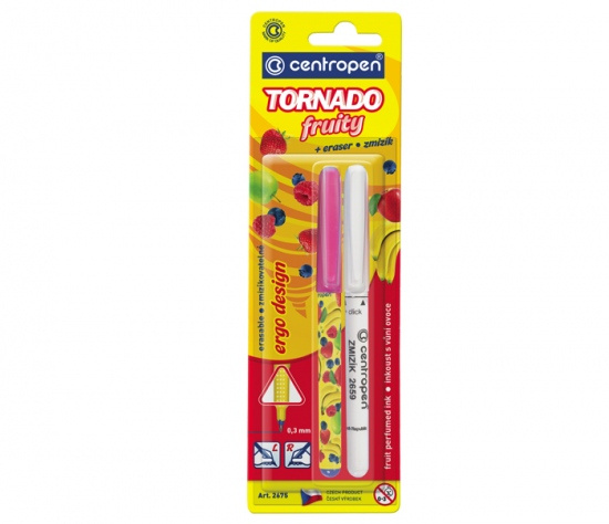 Popisovač Centropen Tornádo + zmizík 2675/2 Fruity CENTROPEN, a.s.