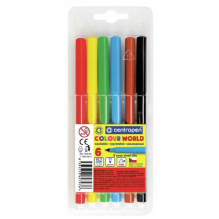 CENTROPEN Fixy 6 barev