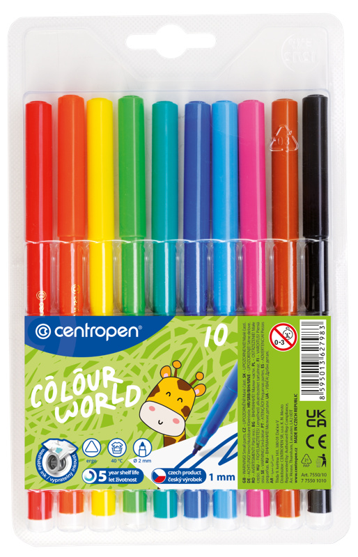 Centropen Colour World 7550 10 ks