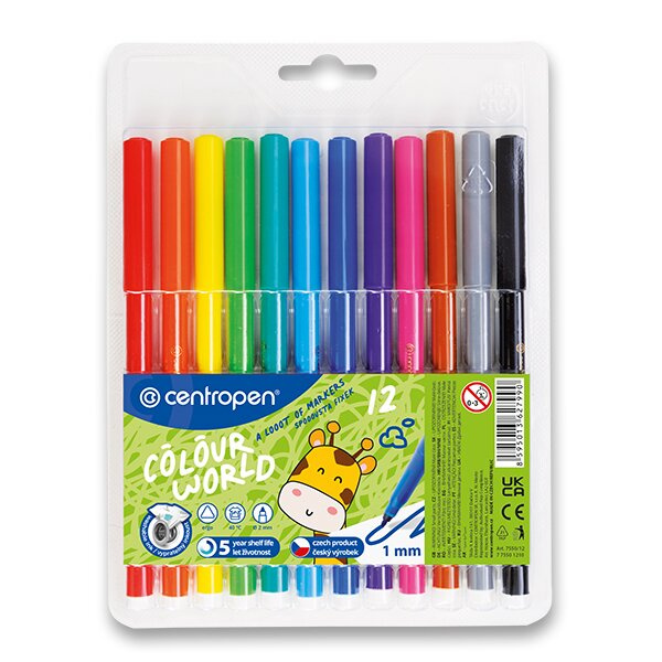 Centropen Colour World 7550 12 ks