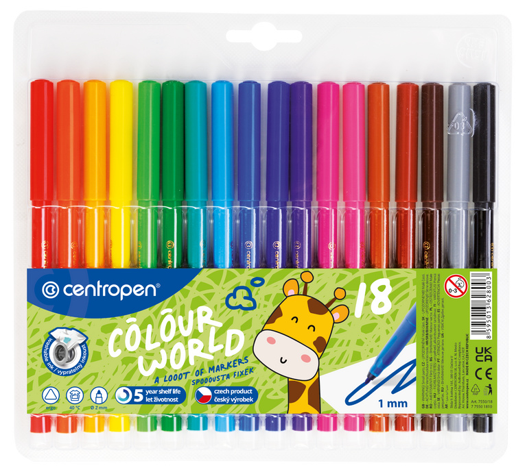 Fix CENTROPEN 7550/18 barev trojhranné CENTROPEN, a.s.