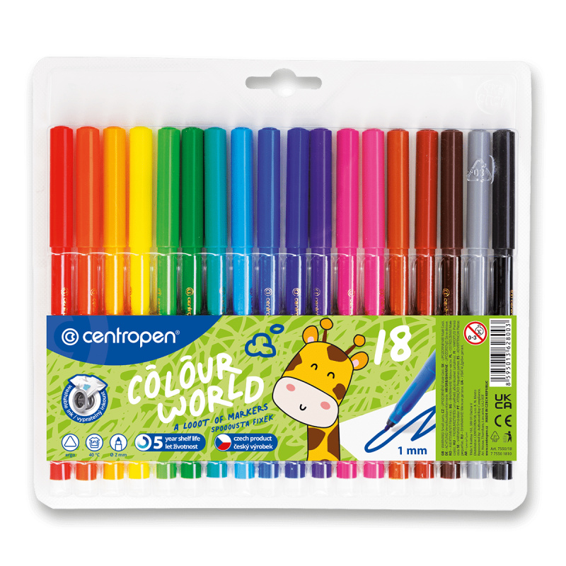 Fix CENTROPEN 7550/18 barev trojhranné CENTROPEN, a.s.
