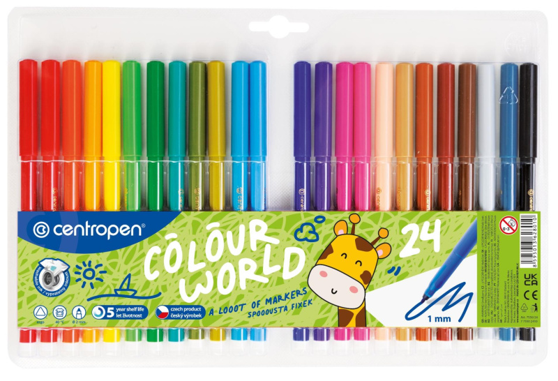 Fix CENTROPEN 7550/24 barev trojhranné CENTROPEN, a.s.