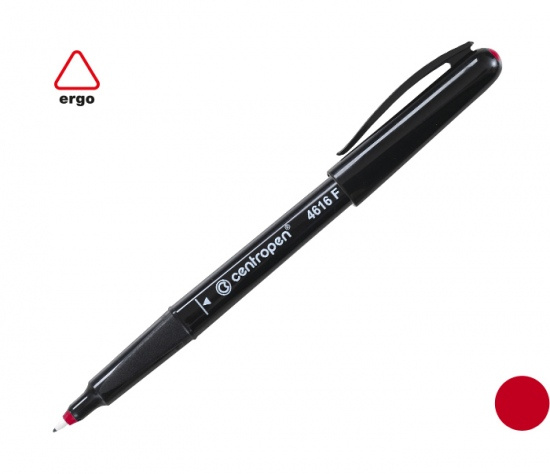 Popisovač CENTROPEN 4616 CD liner červený CENTROPEN, a.s.