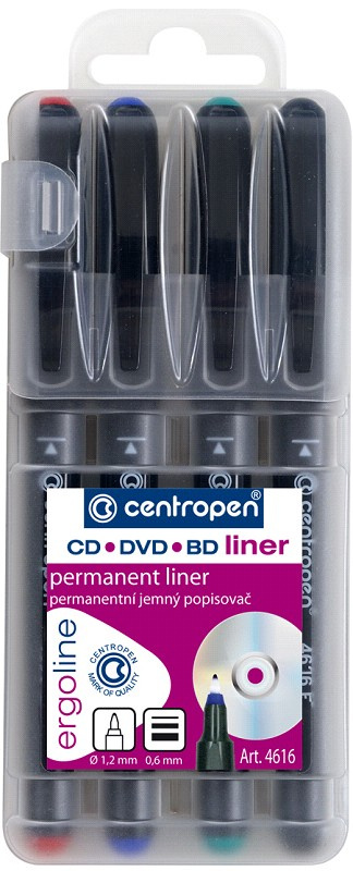 Popisovač CENTROPEN 4616/4 sada CD liner CENTROPEN, a.s.