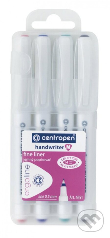 Liner Centropen 4651 M - 0,5 mm, sada 4 barev