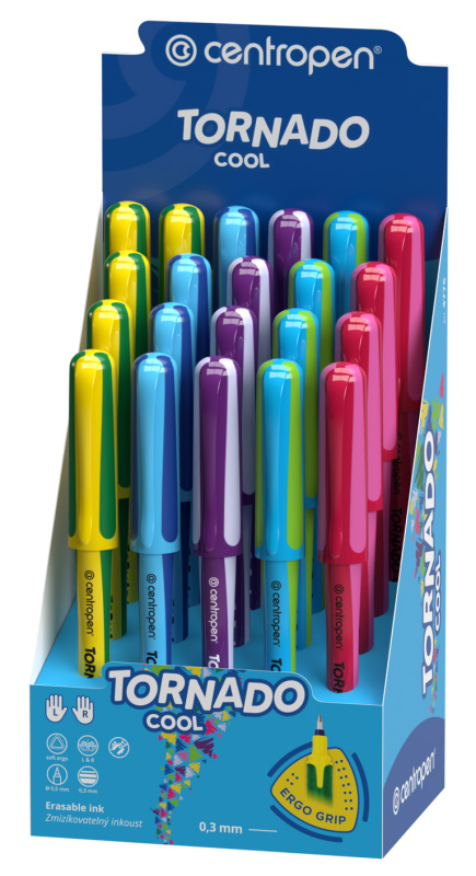 Centropen Popisovač 4775 Tornádo Cool+NEON, mix barev