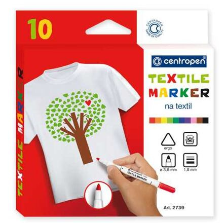 Popisovač CENTROPEN 2739/10 sada textil CENTROPEN, a.s.