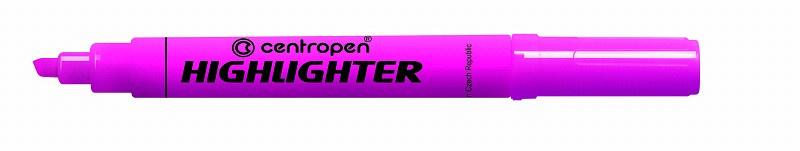 Zvýrazňovač Centropen 8552 (8852) růžový CENTROPEN, a.s.