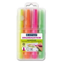 Zvýrazňovač Centropen 8552 (8852)/4 sada 1,5mm CENTROPEN, a.s.