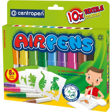 Foukací fixy CENTROPEN 1539/10 sada na textil CENTROPEN, a.s.