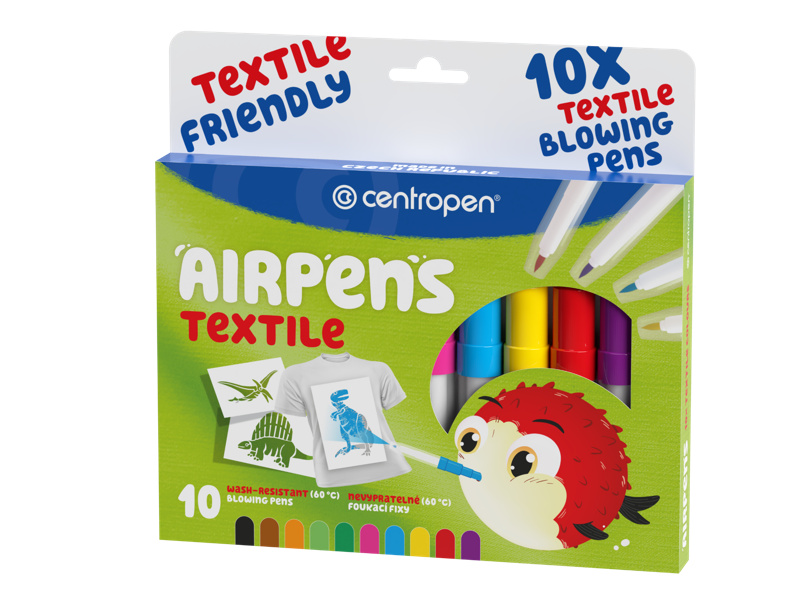 Foukací fixy CENTROPEN 1539/10 sada na textil CENTROPEN, a.s.