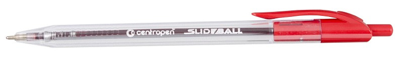Kuličkové pero Centropen Slideball - červená
