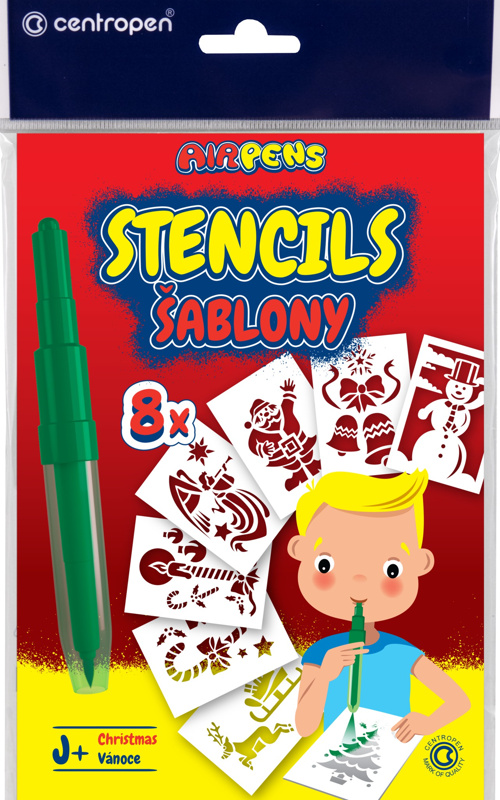 Centropen Šablony 9996 pro foukací fixy set J+