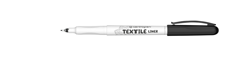 Popisovač CENTROPEN 2639 textil liner 0,5mm, černý CENTROPEN, a.s.