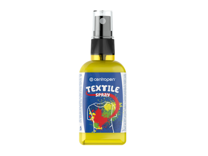 Centropen Barva na textil ve spreji 110 ml - žlutá