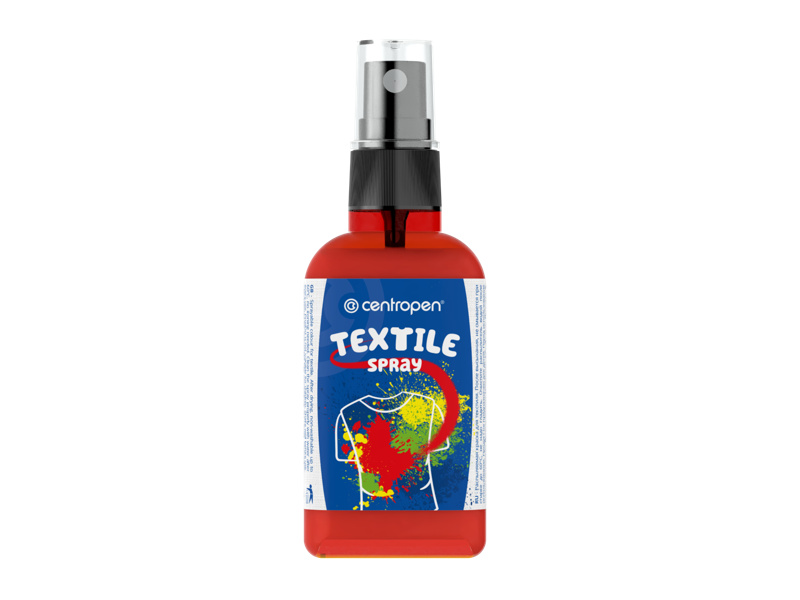 Centropen Barva na textil ve spreji 110 ml - červená