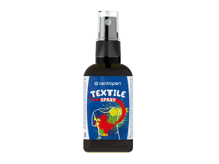 Centropen Barva na textil ve spreji 110 ml - černá