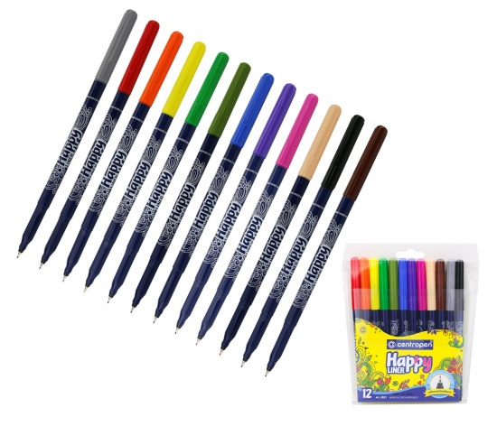 Popisovač CENTROPEN 2521/12 sada HAPPY LINER CENTROPEN, a.s.