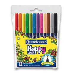 Popisovač CENTROPEN 2521/12 sada HAPPY LINER CENTROPEN, a.s.