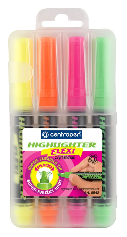 Zvýrazňovač Centropen 8542/4 Flexi CENTROPEN, a.s.