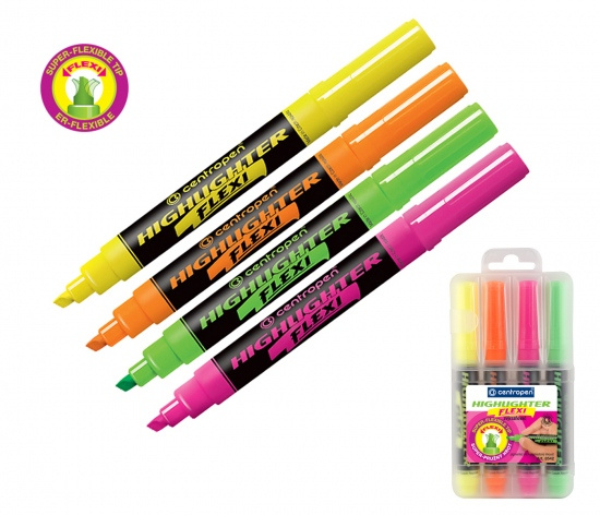 Zvýrazňovač Centropen 8542/4 Flexi CENTROPEN, a.s.