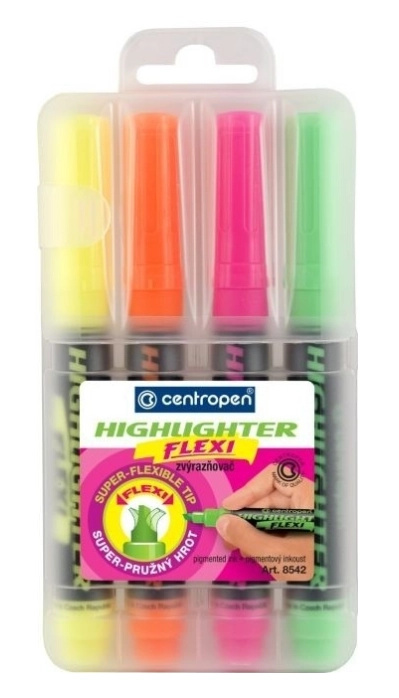 Zvýrazňovač Centropen 8542/4 Flexi CENTROPEN, a.s.