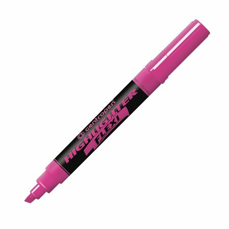 Zvýrazňovač Centropen 8542 Flexi, růžový  CENTROPEN, a.s.