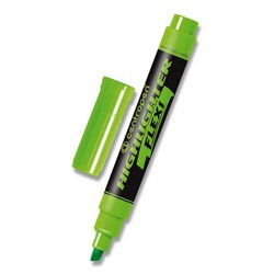 Zvýrazňovač Centropen 8542 Flexi, zelený  CENTROPEN, a.s.