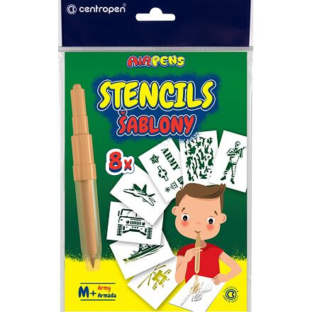 Šablony na foukací fixy Centropen set M+ CENTROPEN, a.s.