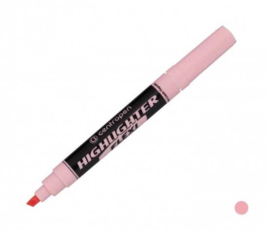 Zvýrazňovač Centropen 8542 Flexi, růžový pastelově CENTROPEN, a.s.