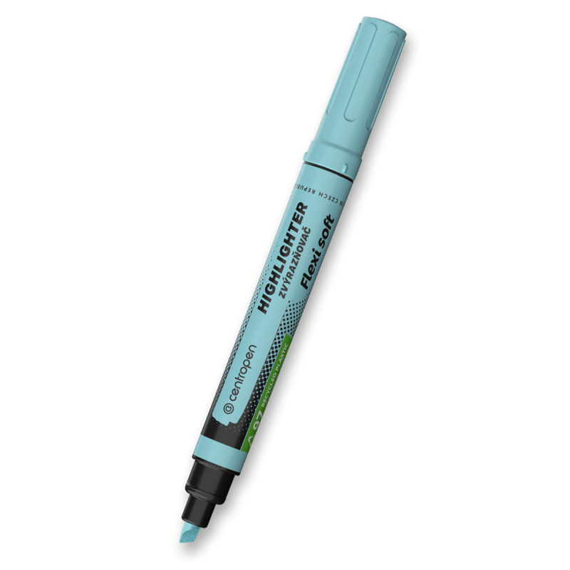 Zvýrazňovač Centropn 8542 Flexi, modrý pastelově CENTROPEN, a.s.