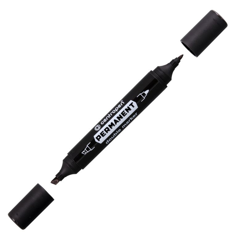 Popisovač Centropen Double 1666 černý Permanentní CENTROPEN, a.s.