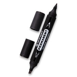 Popisovač Centropen Double 1666 černý Permanentní CENTROPEN, a.s.