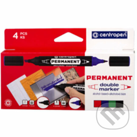 Popisovač Centropen Double 1666/4 Permanentní CENTROPEN, a.s.