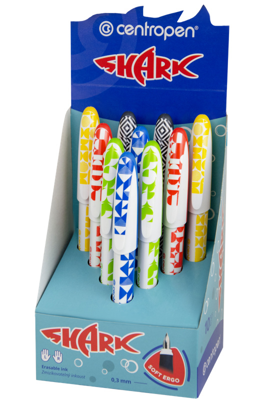 Centropen Pero bombičkové ergo Shark zelené