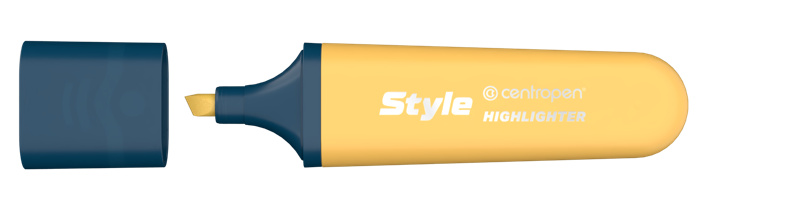 Zvýrazňovač Centropen 6252 oranžový pastelově, plochý CENTROPEN, a.s.