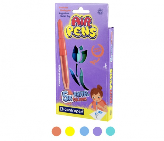 Foukací fixy CENTROPEN 1500/ 5 sada PASTEL CENTROPEN, a.s.