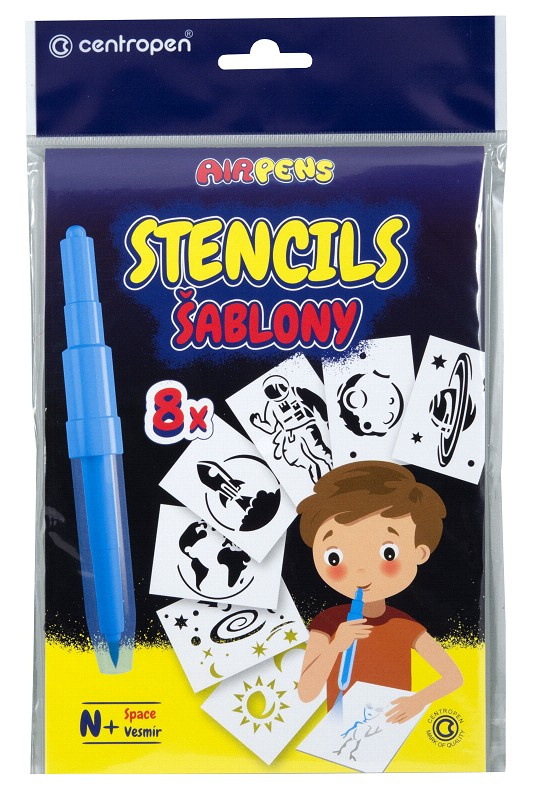 Šablony na foukací fixy Centropen set N+ CENTROPEN, a.s.