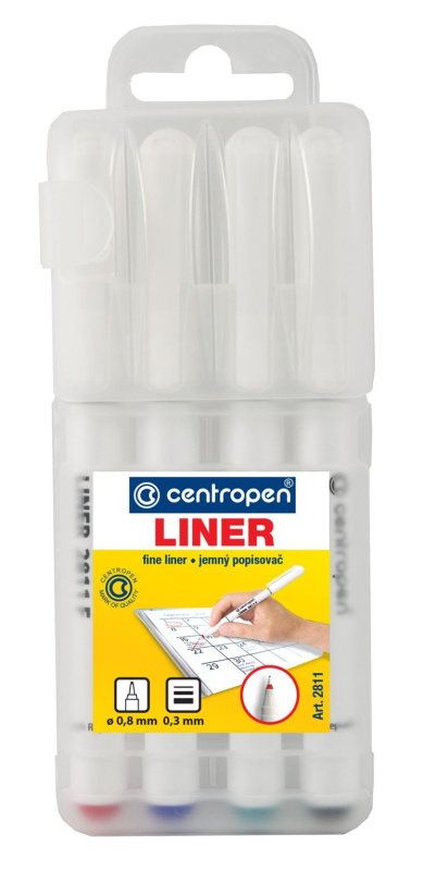 Centropen Liner  2811 F - mikrofix - sada 4 ks